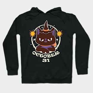 October 31 Funny Cat Halloween Hoodie